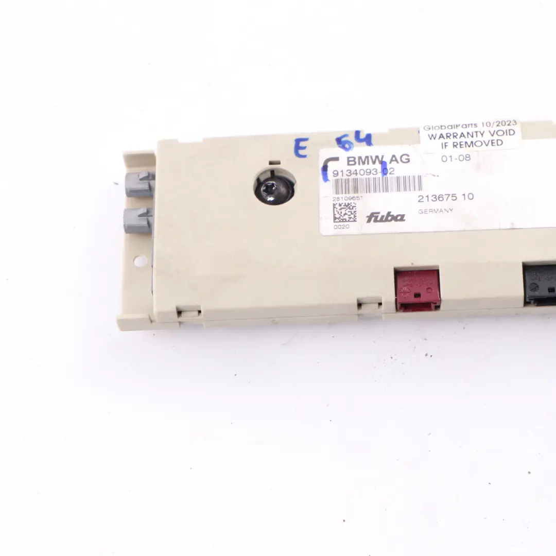 Antenna Aerial Amplifier Diversity Module Unit to BMW E64 Convertible with Part number 9134093 BMW E64 Convertible Antenna Aerial Amplifier Diversity Module Unit - SKU 9134093 - Part number 9134093