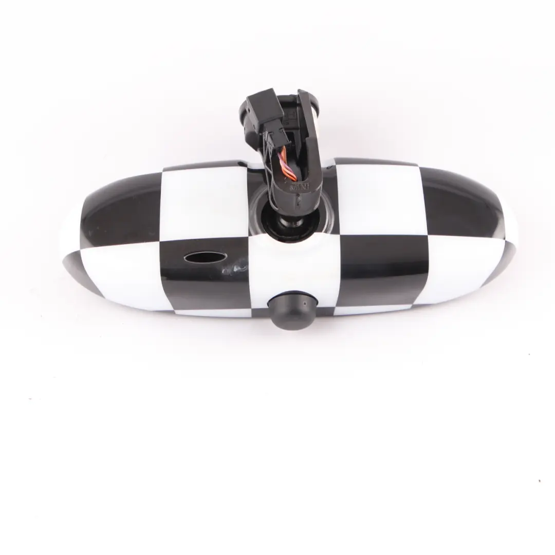 View Mirror Mini R55 R56 Checkered Manual Interior Radio 868 to Rear with Part number 9134358 Rear View Mirror Mini R55 R56 Checkered Manual Interior Radio 868 - SKU 9134358-CHK - Part number 9134358
