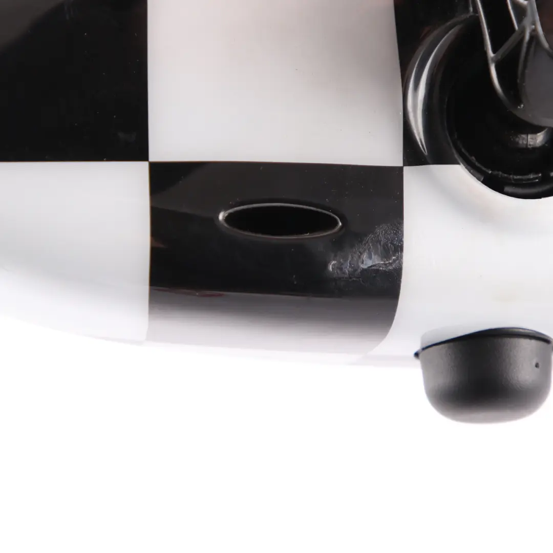 Rear View Mirror Mini R55 R56 Checkered Manual Interior Radio 868 - SKU 9134358-CHK - Part number 9134358