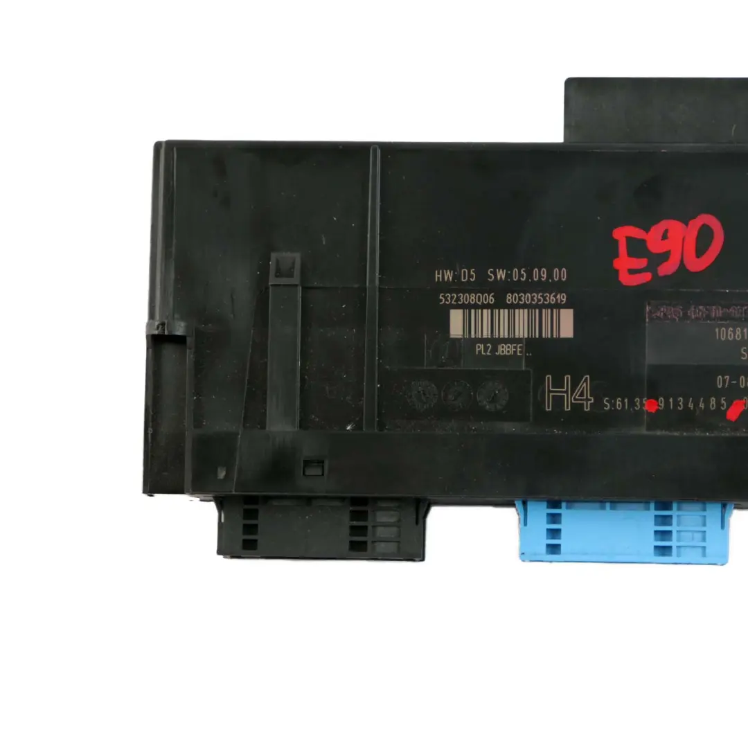 ECU Body Control Unit Module PL2 JBBFE H4 to BMW 3 Series E90 Saloon with Part number 9134485 BMW 3 Series E90 Saloon ECU Body Control Unit Module PL2 JBBFE H4 - SKU 9134485-1 - Part number 9134485