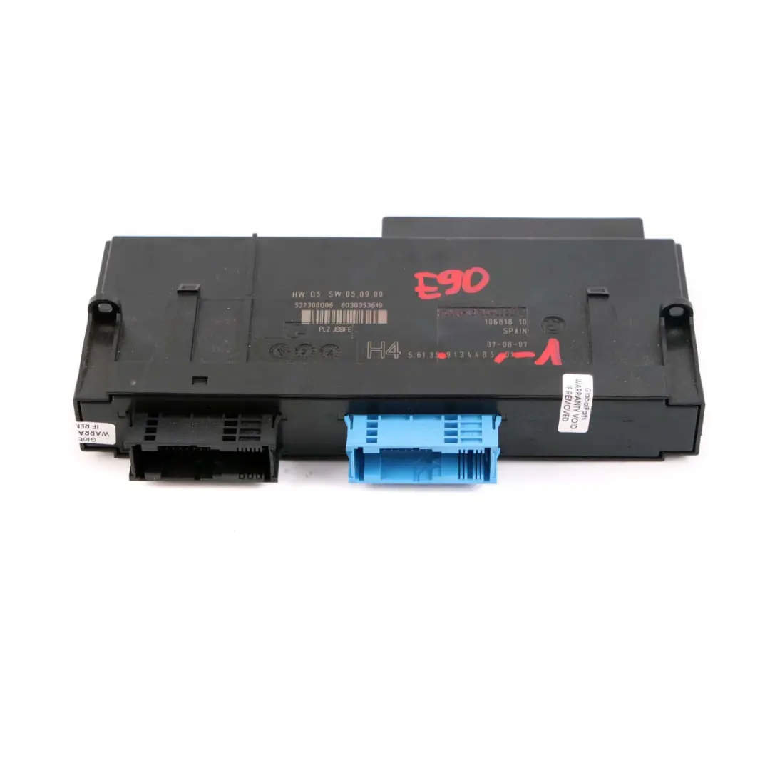 BMW 3 Series E90 Saloon ECU Body Control Unit Module PL2 JBBFE H4 - SKU 9134485-1 - Part number 9134485