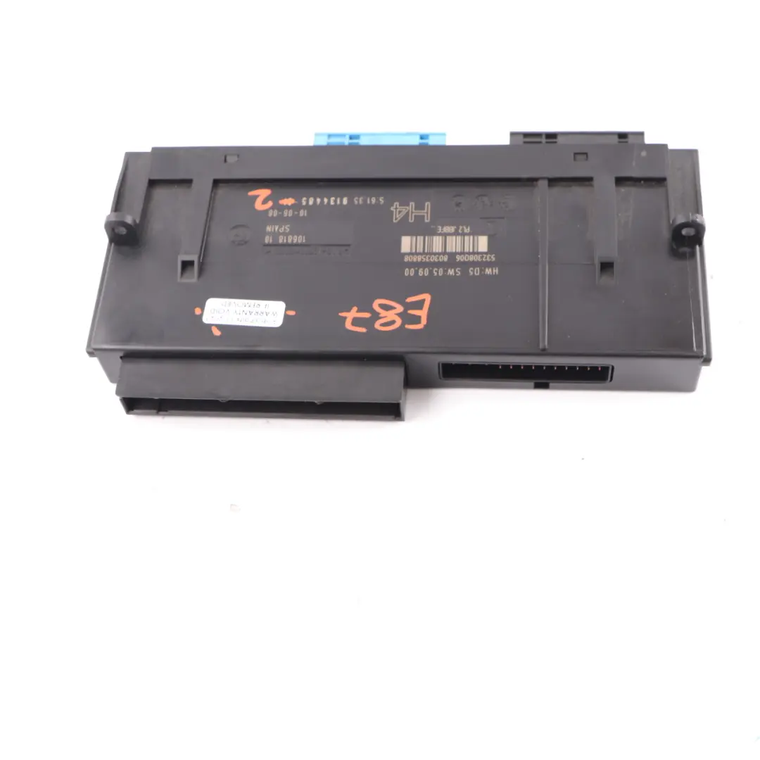 BMW E87 Body Control Module Junction Box Unit H4 PL2 JBBFE ECU - SKU 9134485-2 - Part number 9134485