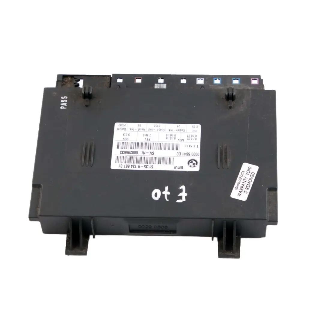 Sedile Unit? Controllo Modulo Ecu per BMW X5 E70 E87 E90 E91 E92 con numero di parte 9134667 BMW X5 E70 E87 E90 E91 E92 Sedile Unit? Controllo Modulo Ecu - SKU 9134667 - Numero di parte 9134667
