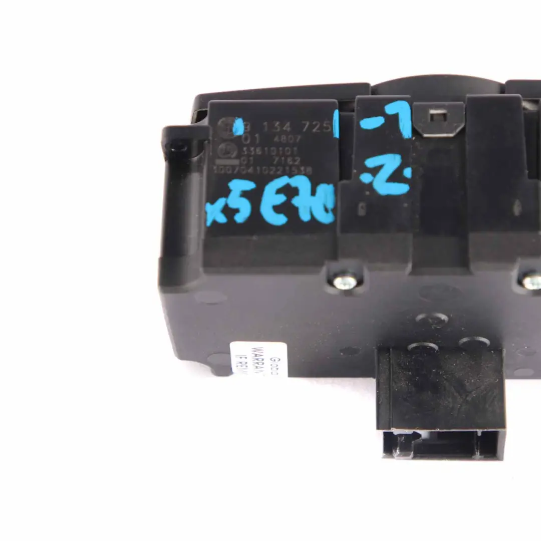 Interruptor De Faros BMW X5 E70 E60 E61 Elemento Control Unidad De Luz para con número de pieza 9134725 Interruptor De Faros BMW X5 E70 E60 E61 Elemento Control Unidad De Luz - SKU 9134725-1 - Número de pieza 9134725