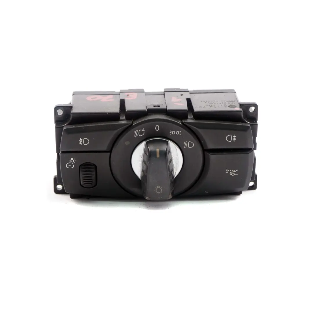 Scheinwerfer Schalter Steuergerät Licht BMW 5 X5 X6 E60 E61 LCI E70 E71 - SKU 9134727-1 - Teilenummer 9134727