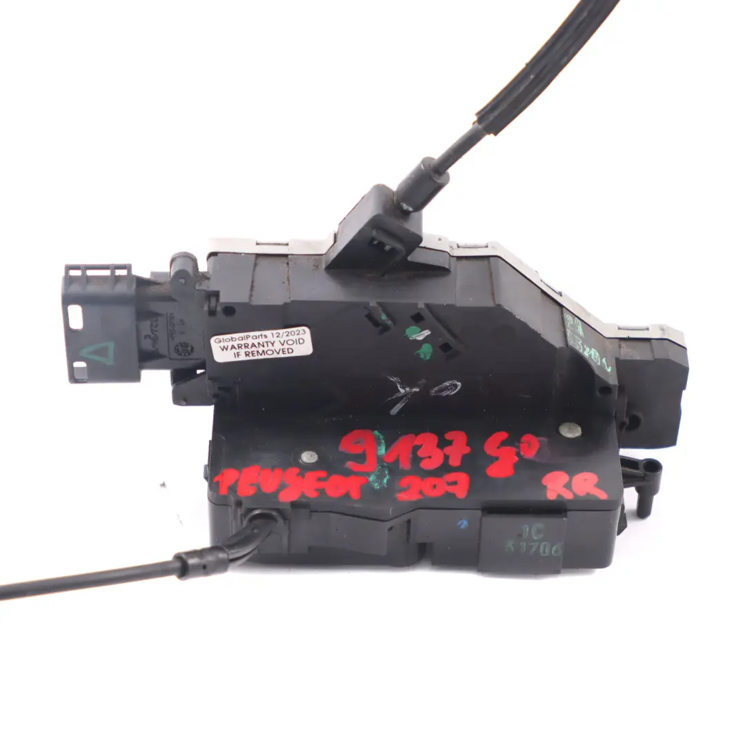 Peugeot 207 Door Lock Rear Left N/S Latch Catch Actuator Mechanism - SKU 9137 G0 - Part number 9137 G0