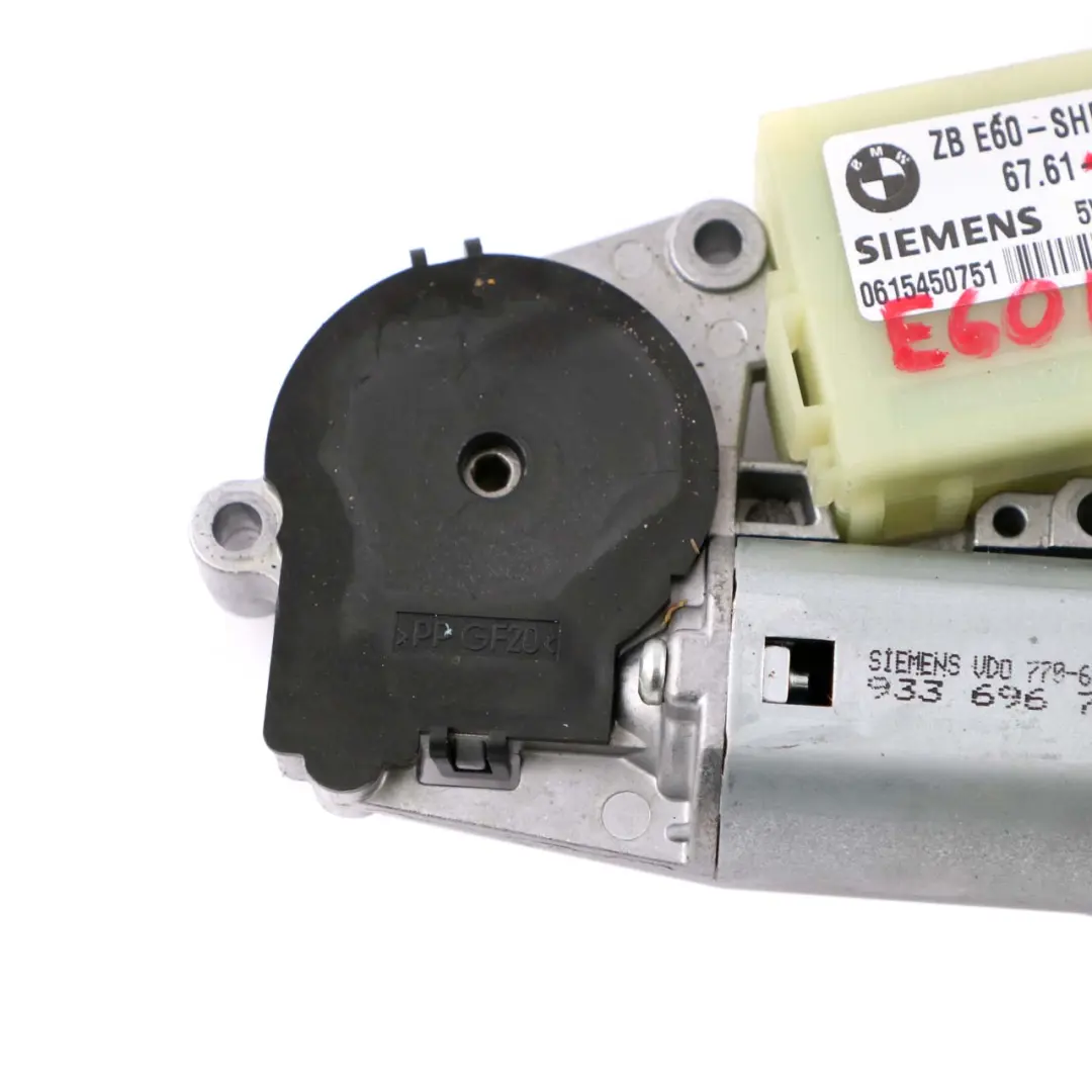 BMW E60 E65 Tetto apribile scorrevole Unità di trasmissione Motore Attuatore - SKU 9137056-1 - Numero di parte 9137056