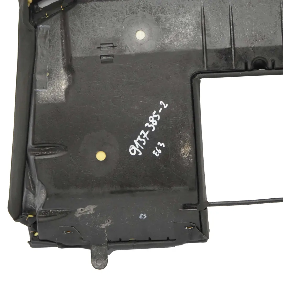 Asiento Trasero Respaldo Cubierta Negro Cuero Dakota para BMW E63 E64 con número de pieza 9137385 BMW E63 E64 Asiento Trasero Respaldo Cubierta Negro Cuero Dakota - SKU 9137385-2 - Número de pieza 9137385