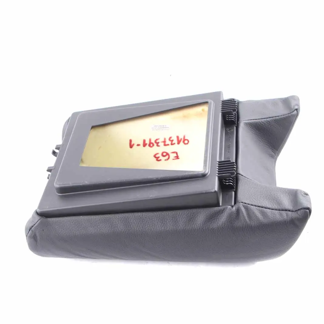 Armrest Leather Cover Rear Seat Arm Rest Trim Centre Black to BMW E63 with Part number 9137391 BMW E63 Armrest Leather Cover Rear Seat Arm Rest Trim Centre Black - SKU 9137391-1 - Part number 9137391