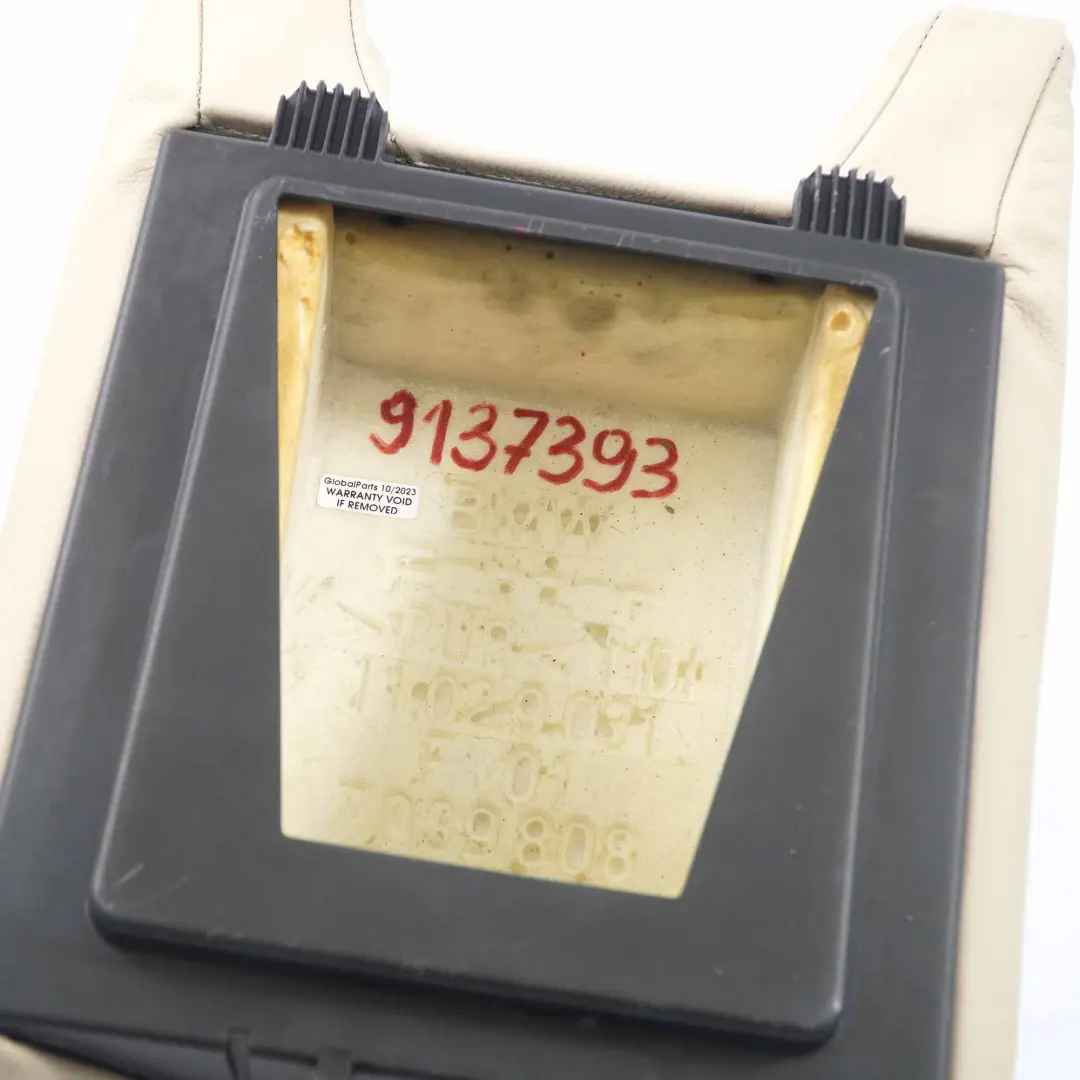 Housse Cuir Siège Arrière Accoudoir Centre Crème Beige pour BMW E63 E64 à propos du numéro de pièce 9137393 BMW E63 E64 Housse Cuir Siège Arrière Accoudoir Centre Crème Beige - SKU 9137393 - Numéro de pièce 9137393