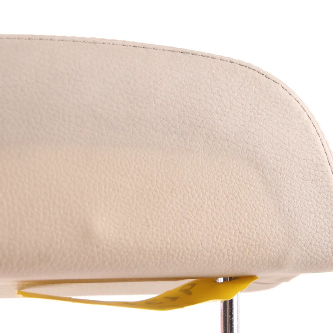 Headrest Rear Left Right N/O/S Cream Beige Leather Head Rest to BMW E63 E64 Seat with Part number 9137396 BMW E63 E64 Seat Headrest Rear Left Right N/O/S Cream Beige Leather Head Rest - SKU 9137396-1 - Part number 9137396
