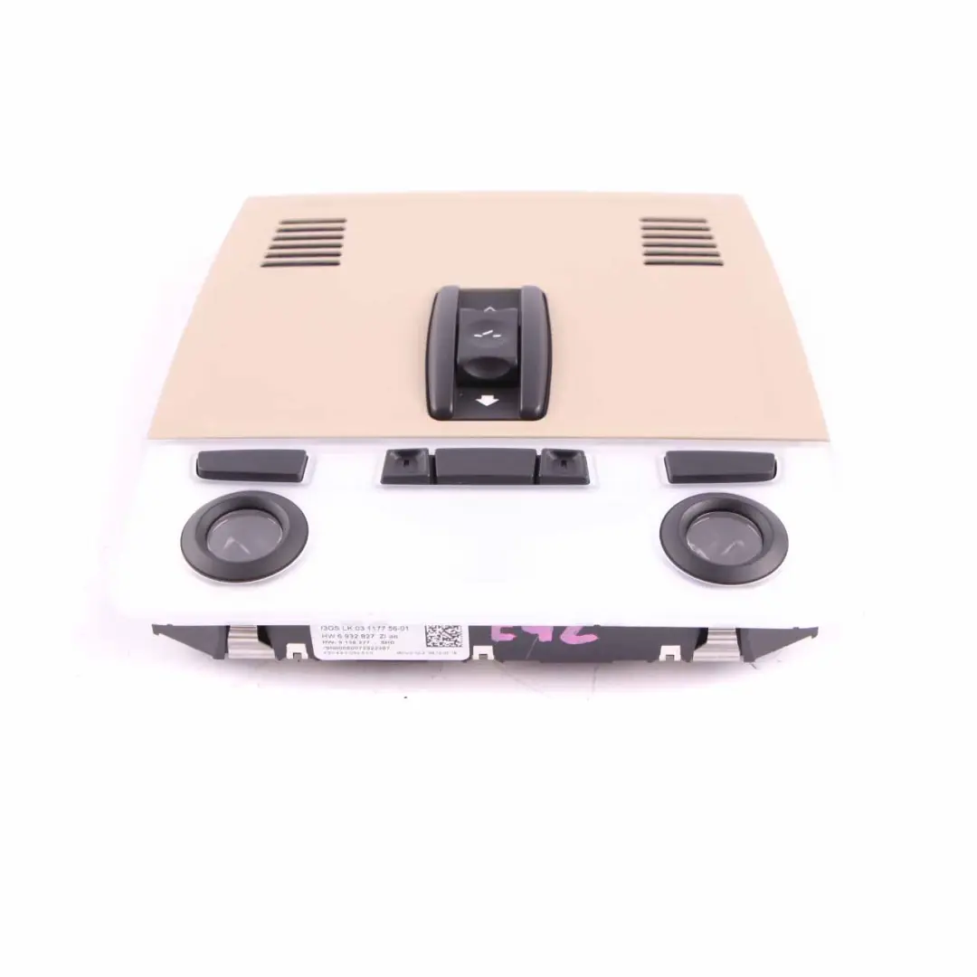 BMW E92 Unità interruttore tetto luce controllo Headliner modulo Beige - SKU 9137508 - Numero di parte 9225522