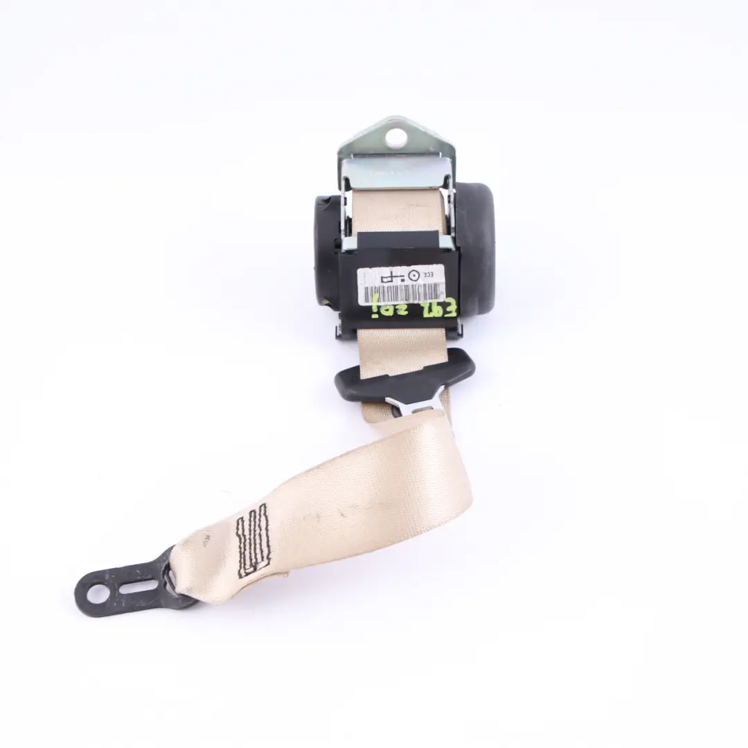 Upper Seat Belt Rear Left Right N/O/S Cream Beige to BMW 3 Series E92 LCI with Part number 9137614 BMW 3 Series E92 LCI Upper Seat Belt Rear Left Right N/O/S Cream Beige - SKU 9137614 - Part number 9137614