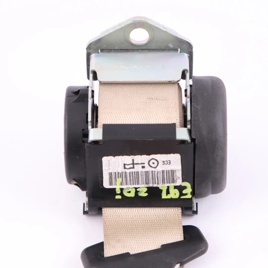 Upper Seat Belt Rear Left Right N/O/S Cream Beige to BMW 3 Series E92 LCI with Part number 9137614 BMW 3 Series E92 LCI Upper Seat Belt Rear Left Right N/O/S Cream Beige - SKU 9137614 - Part number 9137614