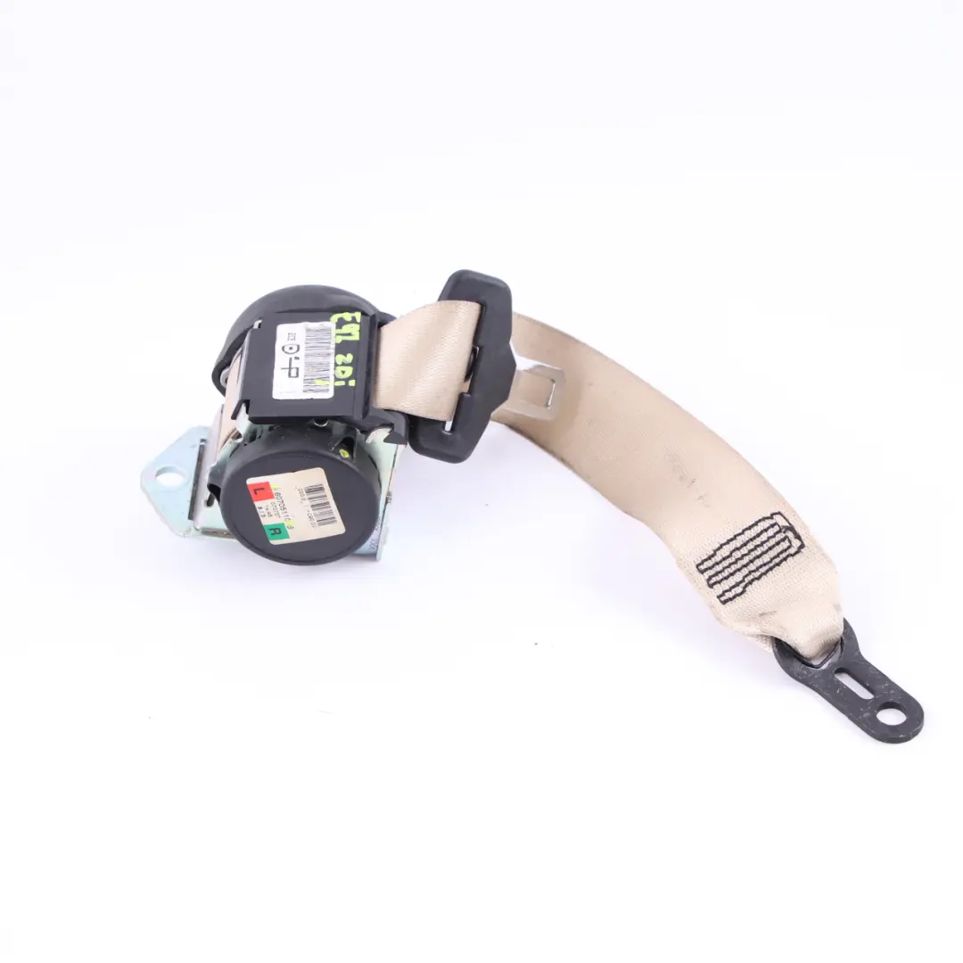 Upper Seat Belt Rear Left Right N/O/S Cream Beige to BMW 3 Series E92 LCI with Part number 9137614 BMW 3 Series E92 LCI Upper Seat Belt Rear Left Right N/O/S Cream Beige - SKU 9137614 - Part number 9137614