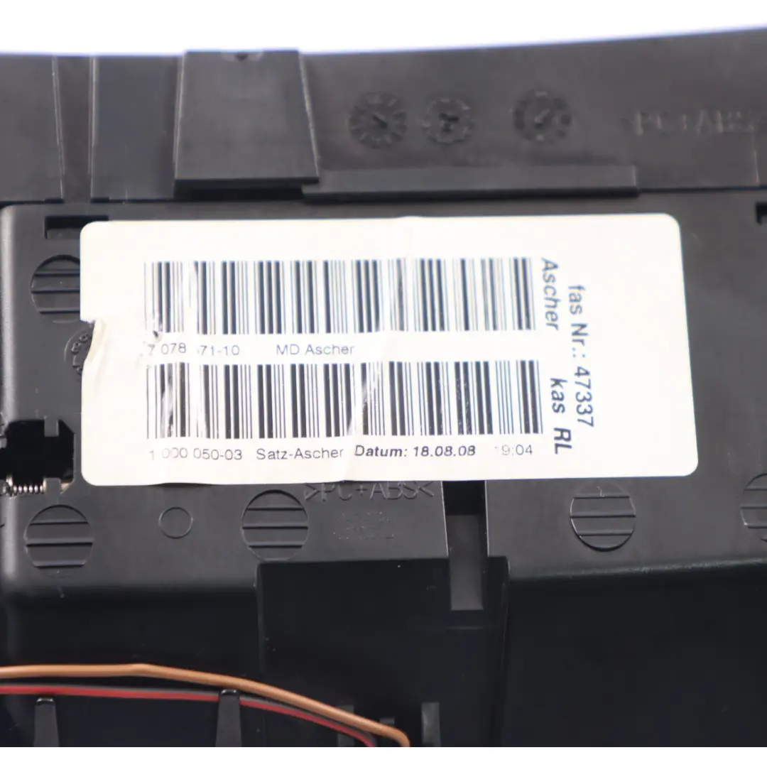 BMW E87 LCI E81 E82 E88 Consola Central Cenicero Kaschmir Silber - SKU 9137624 - Número de pieza 9137624