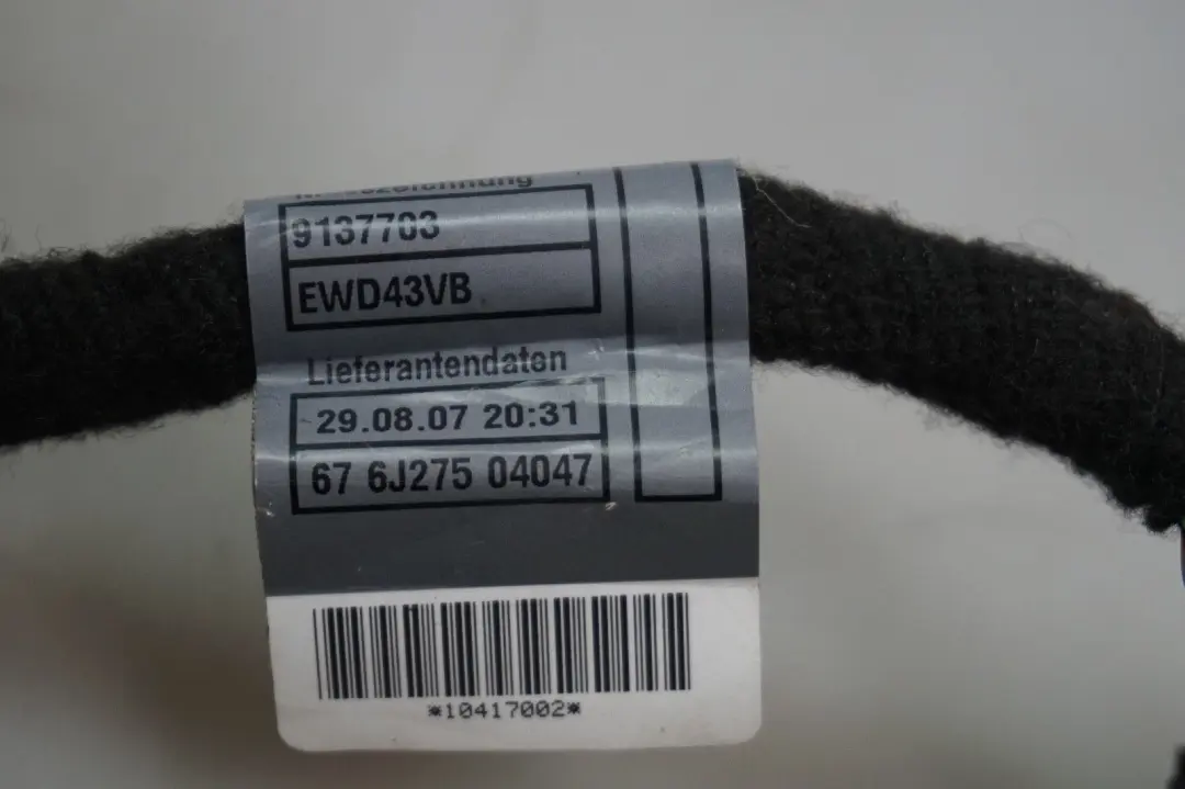 Mini R55 R56 R57 R58 R59 Faisceau de câblage de la porte conducteur Loom - SKU 9137804 - Numéro de pièce 9137804