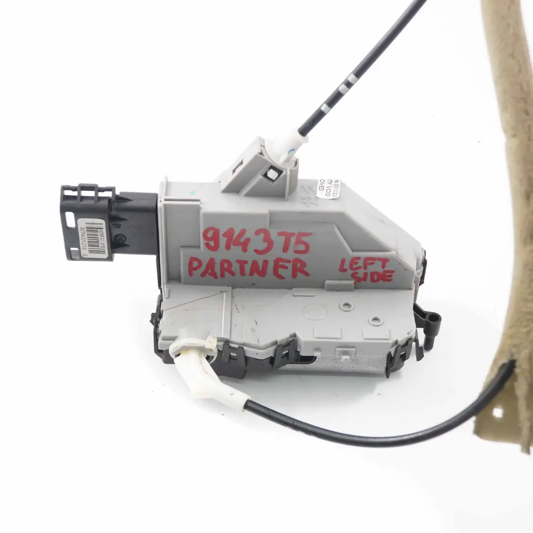  Citroen Berlingo Peugeot Partner Sliding Door Lock Actuator Left N/S - SKU 9137N4 - Part number 9137N4