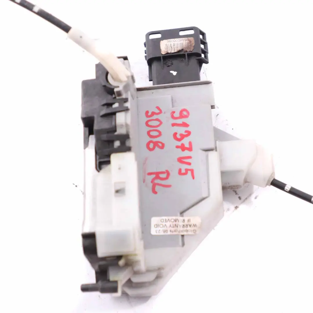 Peugeot 3008 Door Lock Rear Left N/S Latch Catch Actuator Mechanism - SKU 9137V5 - Part number 9137V5