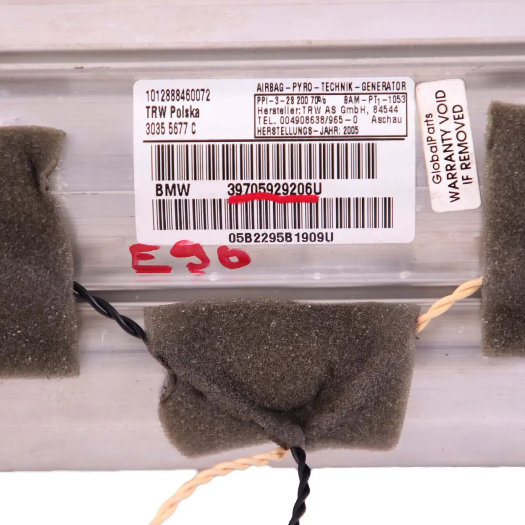 Airbag Anteriore Lato Passeggero Cruscotto Dash per BMW E90 E91 E92 E93 con numero di parte 7059292 BMW E90 E91 E92 E93 Airbag Anteriore Lato Passeggero Cruscotto Dash - SKU 7059292 - Numero di parte 7059292