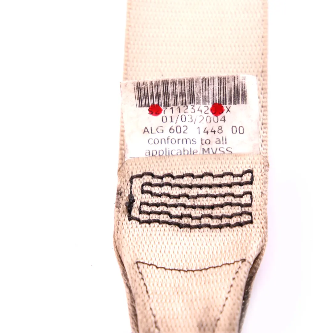 Safety Seat Upper Belt Front Right O/S Creambeige 7112342 to BMW 6 Series E63 with Part number 9138268 BMW 6 Series E63 Safety Seat Upper Belt Front Right O/S Creambeige 7112342 - SKU 9138268 - Part number 9138268