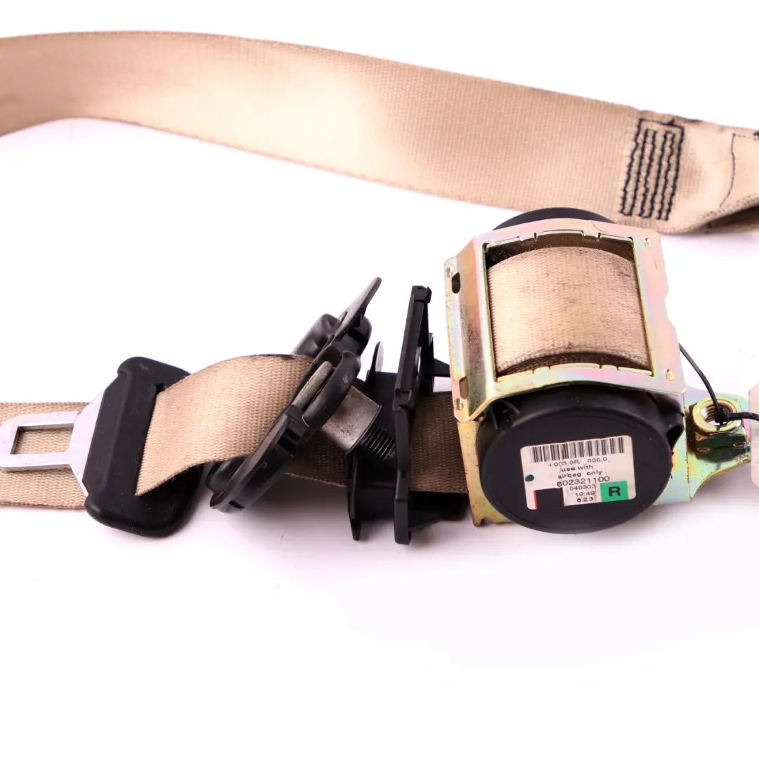 BMW 6 Series E63 Safety Seat Upper Belt Front Right O/S Creambeige 7112342 - SKU 9138268 - Part number 9138268