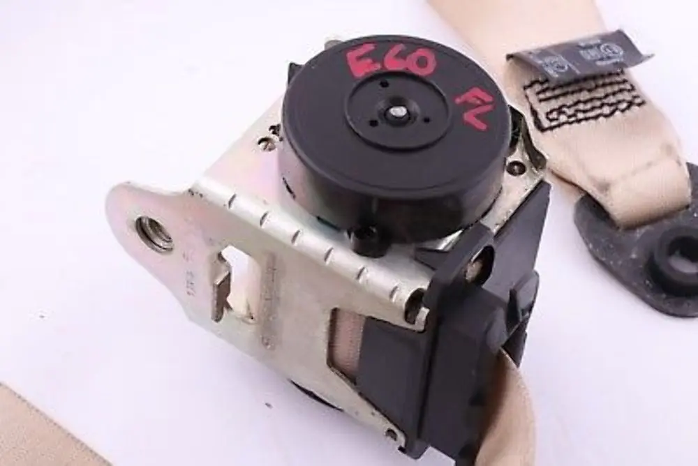 BMW E60 E61 LCI Upper Belt Force Limiter Front Left N/S Beige - SKU 9138313 - Part number 9138313