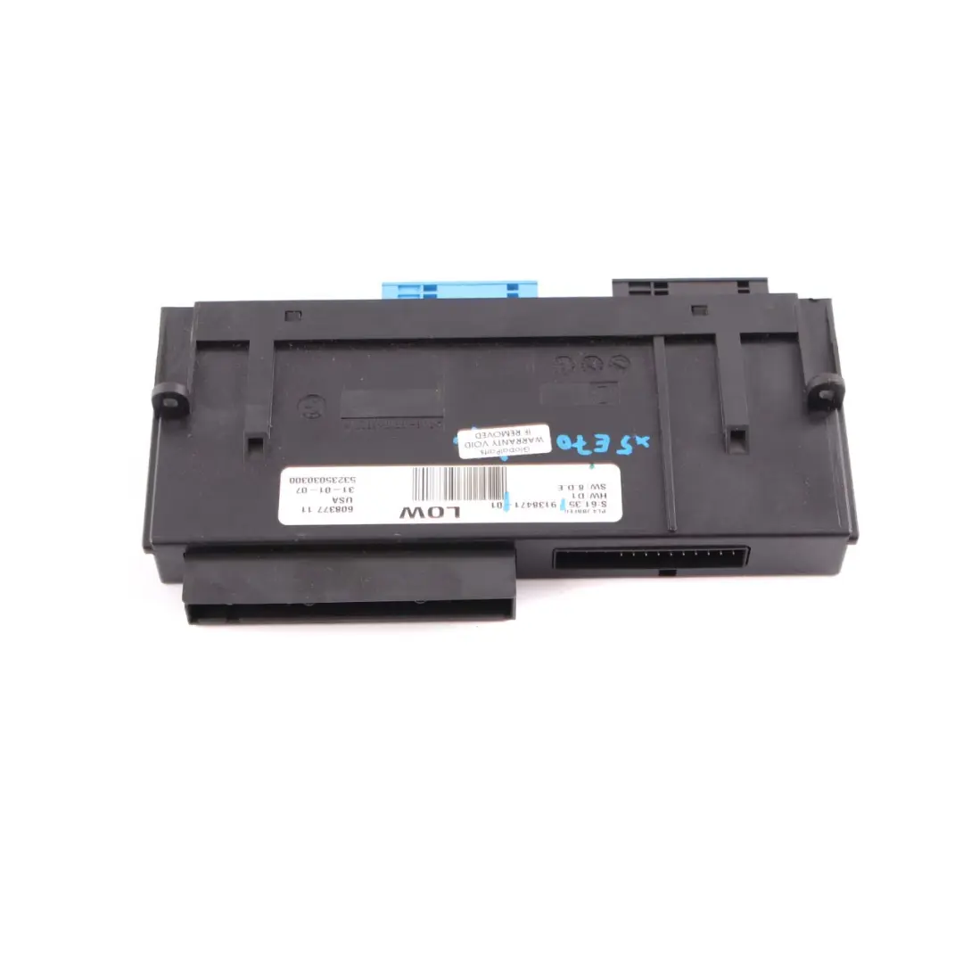  Body Control Module BMW X5 E70 ECU Junction Box LOW PL4 JBBFEII 2 - SKU 9138471 - Part number 9138471
