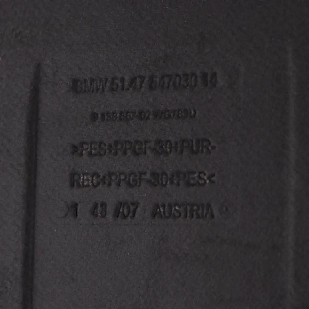 Boot Trunk Floor Carpet Mat Liner Luggage Compartment to BMW 1 E81 E87 3 with Part number 9138567 BMW 1 E81 E87 3 Boot Trunk Floor Carpet Mat Liner Luggage Compartment - SKU 9138567-3 - Part number 9138567