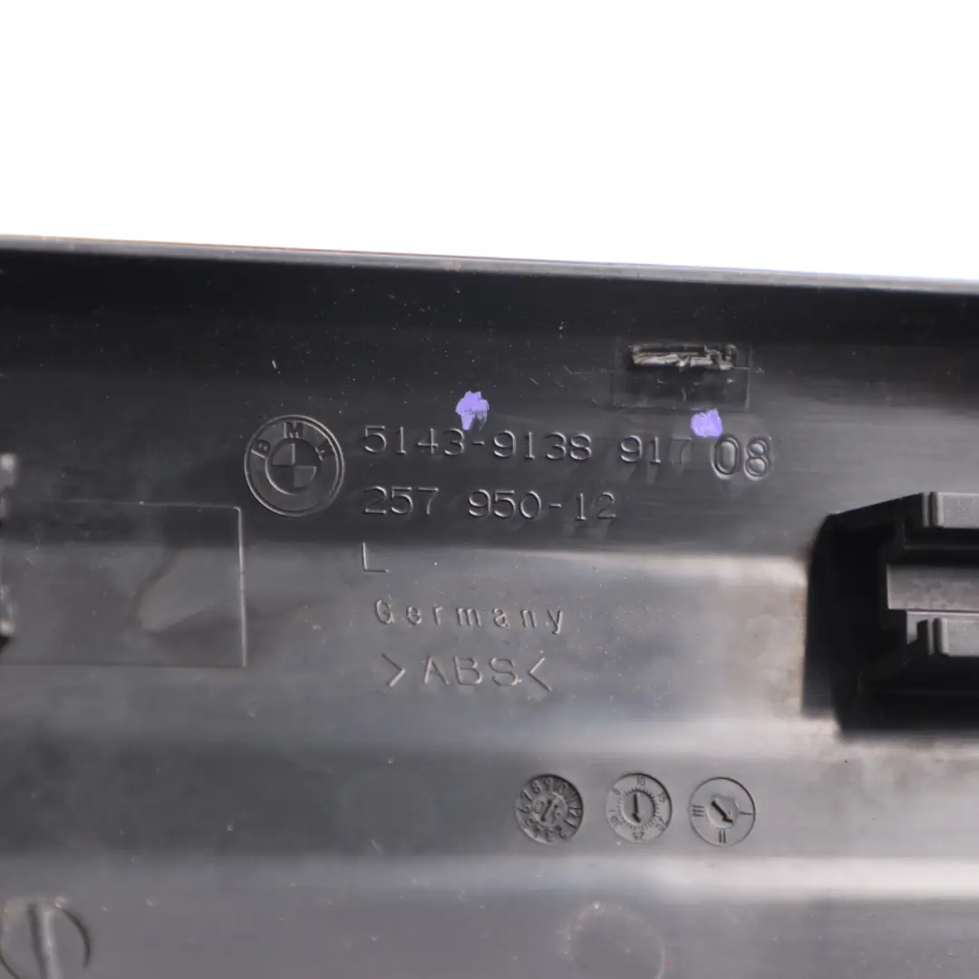  Panel BMW F07 GT Rear Entrance Cover Interior Trim Left N/S Black - SKU 9138917 - Part number 9167361