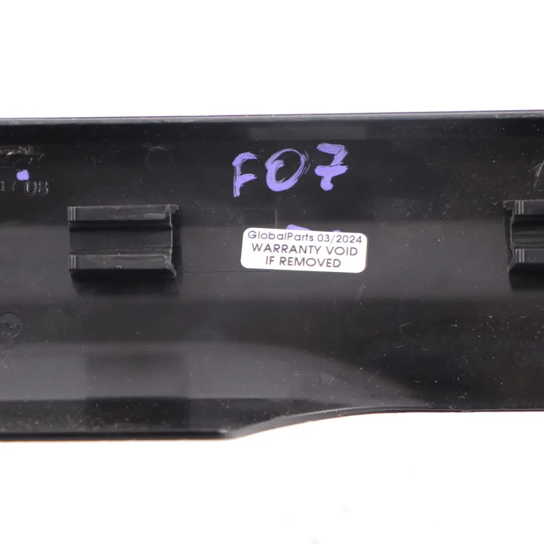 Panel BMW F07 GT Rear Entrance Cover Interior Trim Left N/S Black to with Part number 9167361 Panel BMW F07 GT Rear Entrance Cover Interior Trim Left N/S Black - SKU 9138917 - Part number 9167361