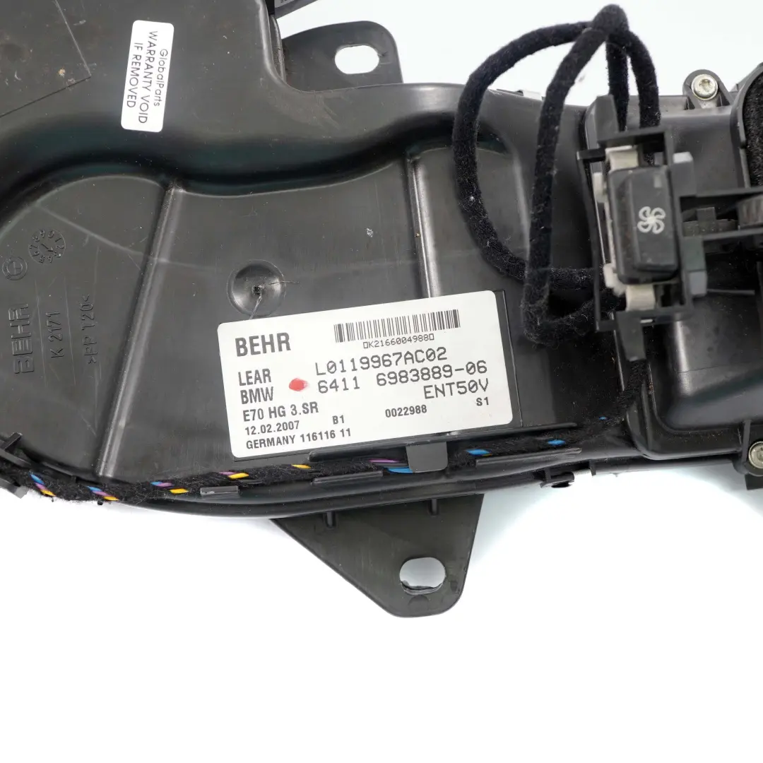 BMW E70 Soffiatore Terzo Sedile Fila Distributore Aria Condizionata A/C Unit? - SKU 9139148 - Numero di parte 9139148