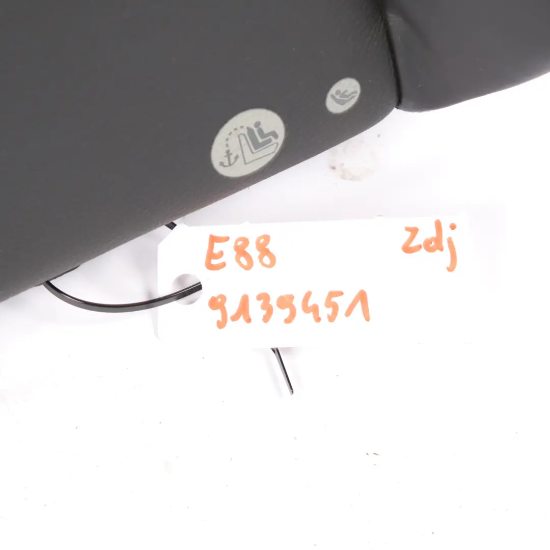 Backrest Convertible Cabrio Cover Leather Boston Black to BMW E88 Rear Seat with Part number 9139451 BMW E88 Rear Seat Backrest Convertible Cabrio Cover Leather Boston Black - SKU 9139451 - Part number 9139451