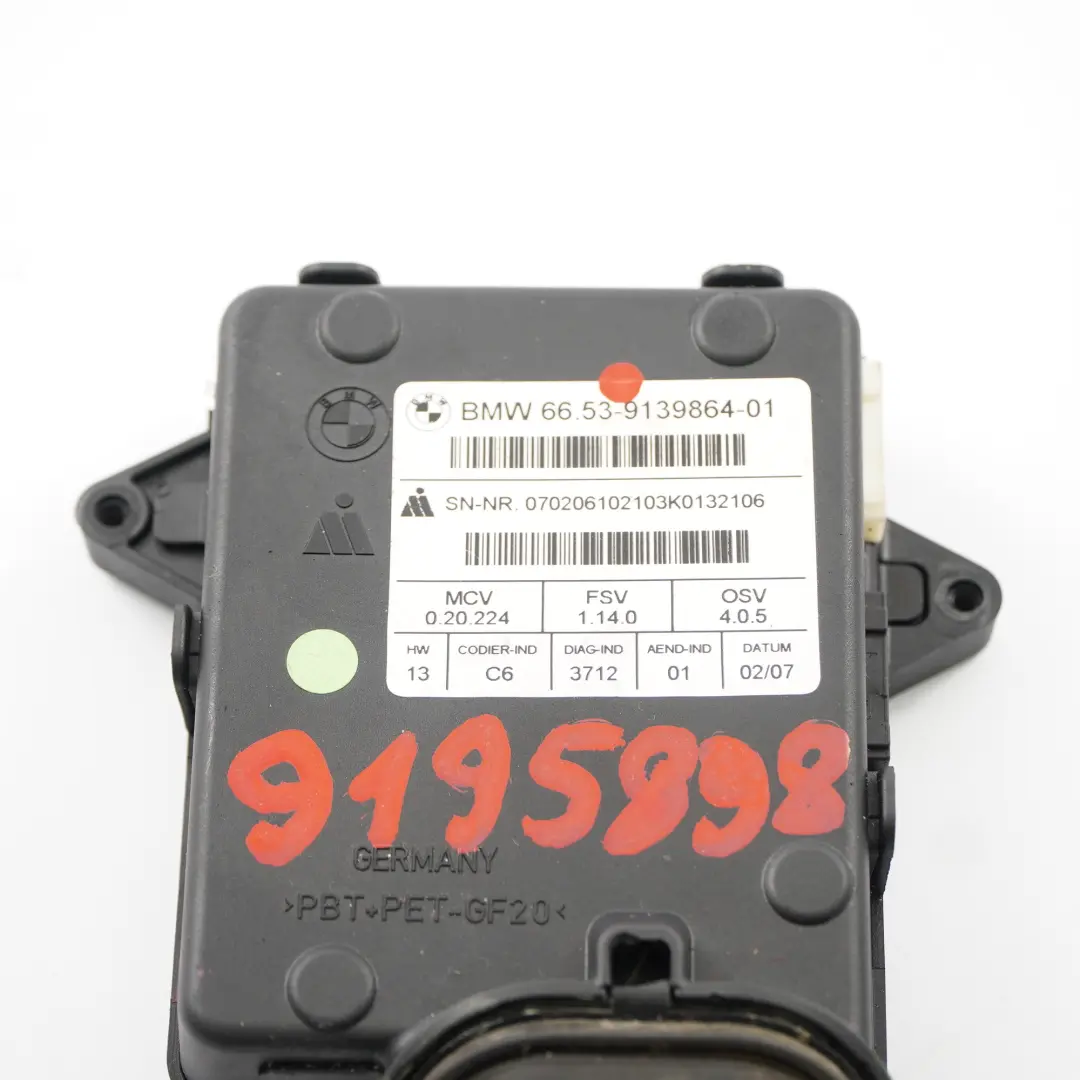 BMW X5 E70 Cámara de marcha atrás Módulo de Control - SKU 9139864 - Número de pieza 9139864