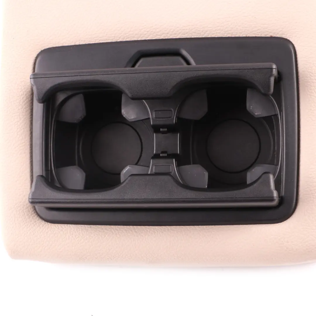 BMW X6 E71 Rear Seat Armrest Centre Middle Arm Rest Leather Nevada Oyster - SKU 9141204 - Part number 9141204