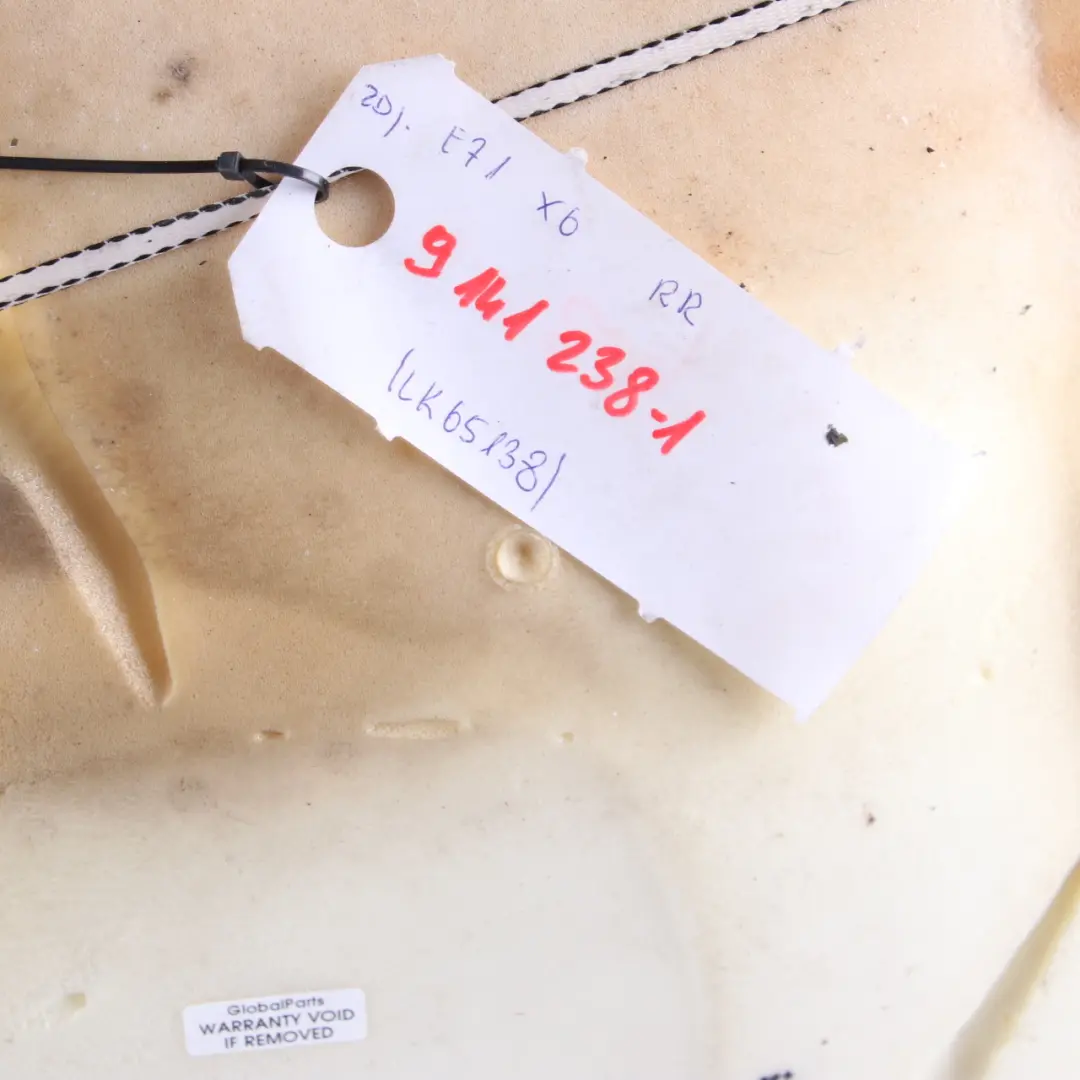 Right O/S Bench Cover Leather Nevada Oyster to BMW X6 E71 Seat Cover Rear with Part number 9141238 BMW X6 E71 Seat Cover Rear Right O/S Bench Cover Leather Nevada Oyster - SKU 9141238-1 - Part number 9141238