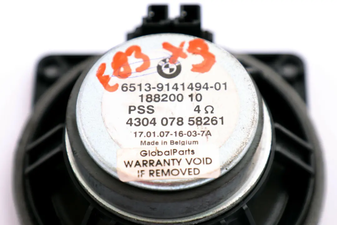 Stereo Lautsprecher Mittelklasse HiFi für BMW E60 E81 E87 E90 E91 mit Teilenummer 9141494 BMW E60 E81 E87 E90 E91 Stereo Lautsprecher Mittelklasse HiFi - SKU 9141494 - Teilenummer 9141494