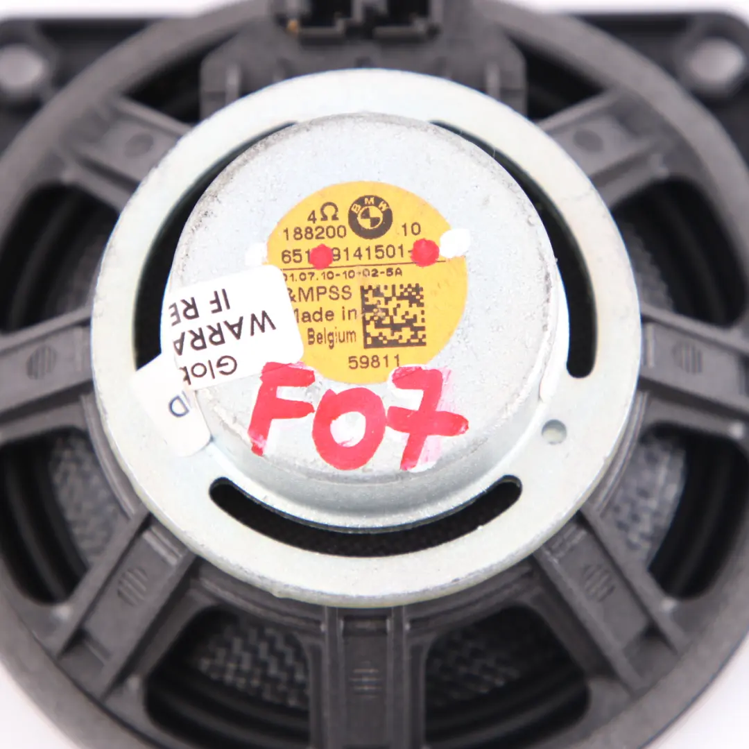  Hi-Fi Audio Speaker BMW F01 F07 Logic7 L7 Mid-range Sound Unit - SKU 9141501 - Part number 9141501