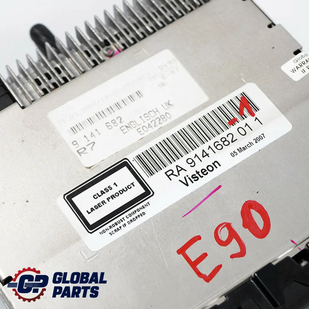 RadioBMW Business CD Player para BMW E81 E87 E90 E91 1 con número de pieza 9141682 BMW E81 E87 E90 E91 1 RadioBMW Business CD Player - SKU 9141682-1 - Número de pieza 9141682