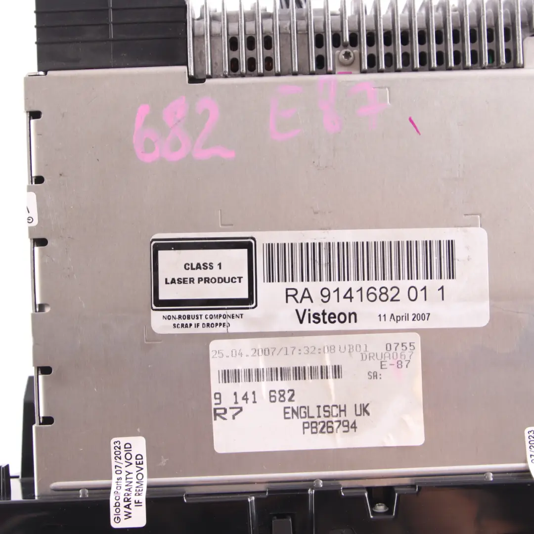 Radio BMW Business CD Player Control Unit to BMW 1 3 Series E81 E87 E90 E91 with Part number 9141682 BMW 1 3 Series E81 E87 E90 E91 Radio BMW Business CD Player Control Unit - SKU 9141682-3 - Part number 9141682