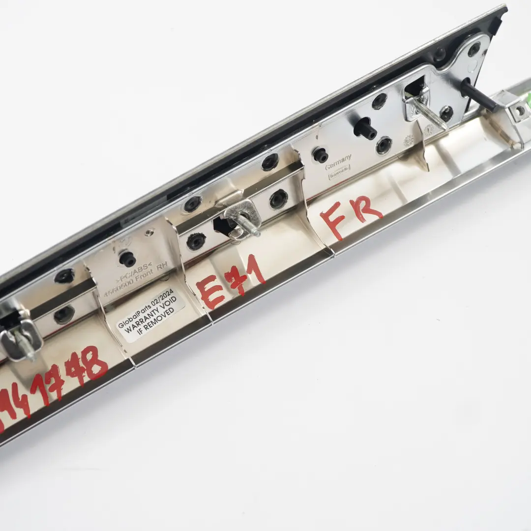 Embellecedor Puerta Delantera Derecha Tapa Decoración Interior Negro para BMW X6 E71 con número de pieza 9141778 BMW X6 E71 Embellecedor Puerta Delantera Derecha Tapa Decoración Interior Negro - SKU 9141778 - Número de pieza 9141778