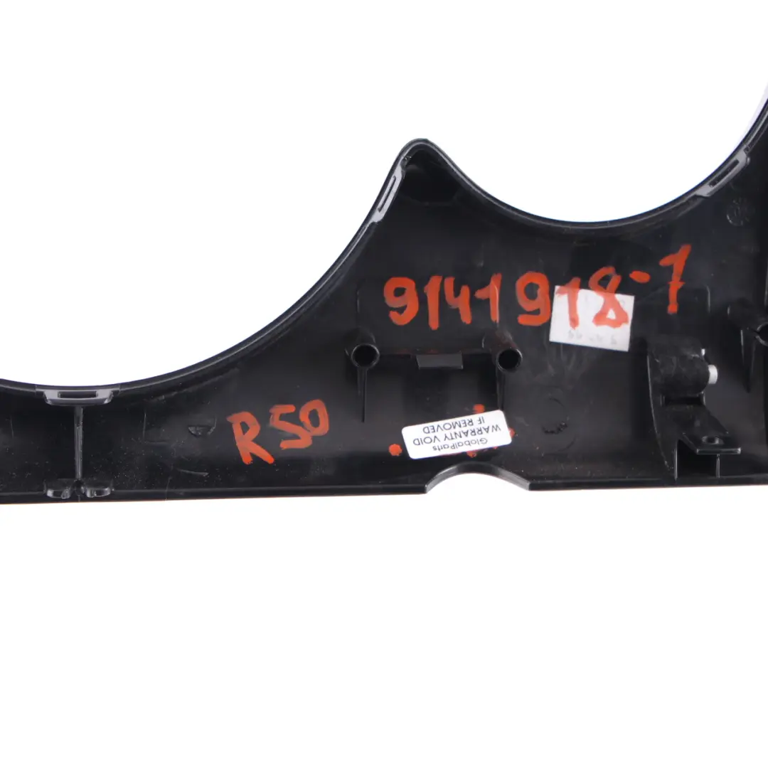  Dashboard Panel Mini Cooper One R50 R52 R53 Trim Cover Anthracite Silver - SKU 9141918-6 - Part number 9141918