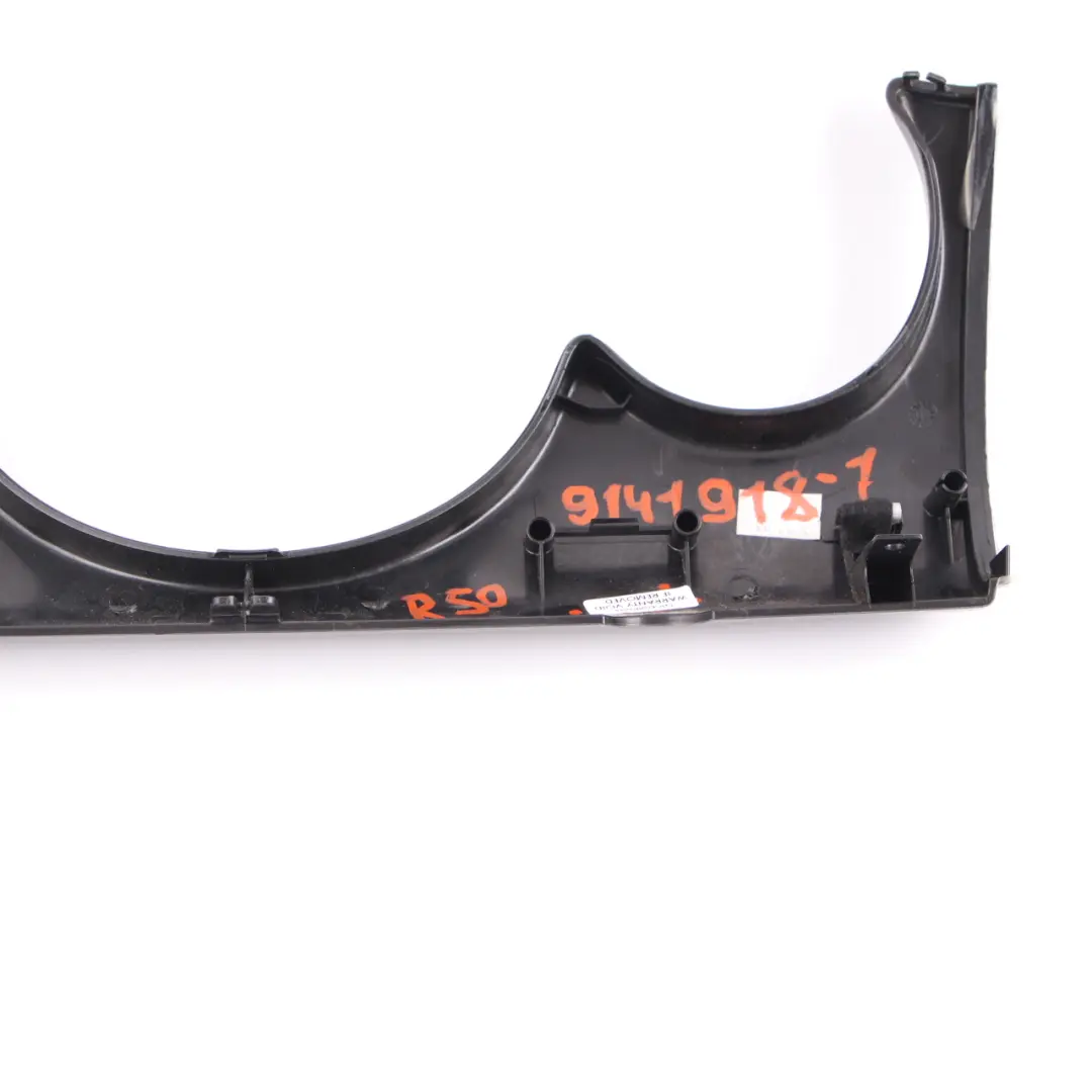 Dashboard Panel Mini Cooper One R50 R52 R53 Trim Cover Anthracite Silver to with Part number 9141918 Dashboard Panel Mini Cooper One R50 R52 R53 Trim Cover Anthracite Silver - SKU 9141918-6 - Part number 9141918