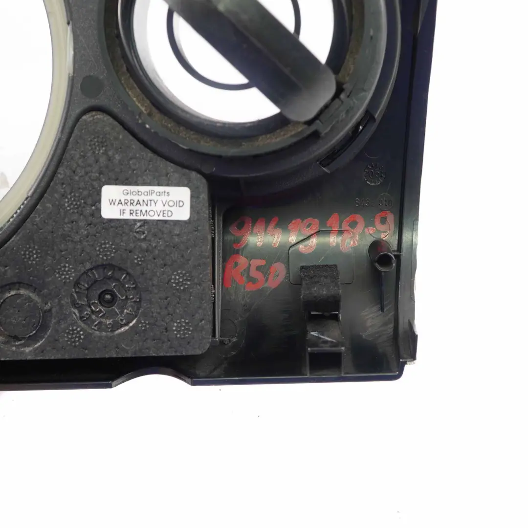 Salpicadero Panel Embellecedor Tapa Antracita para Mini R50 R52 R53 con número de pieza 9141918 Mini R50 R52 R53 Salpicadero Panel Embellecedor Tapa Antracita - SKU 9141918-9 - Número de pieza 9141918