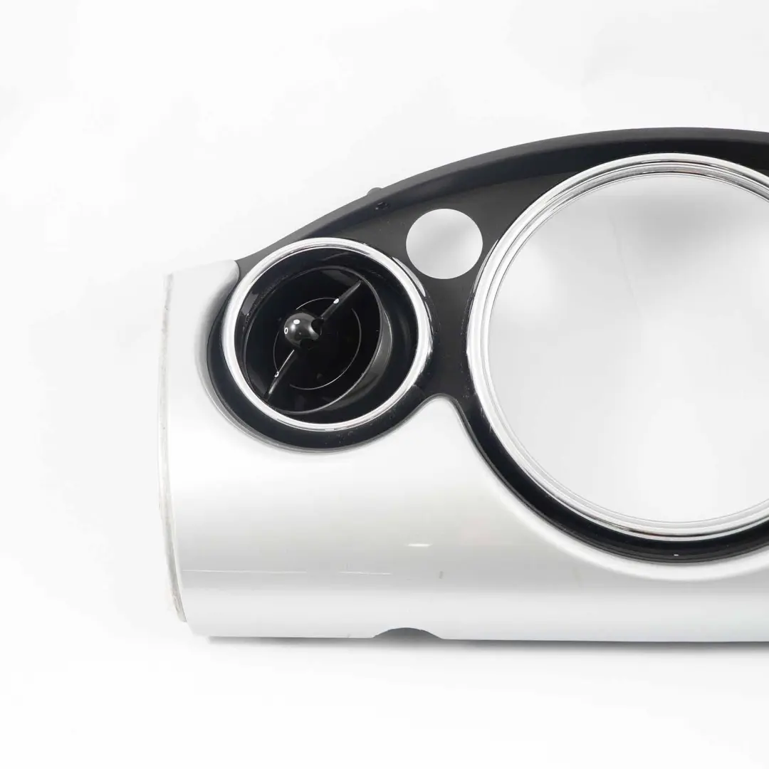 Blende I-Tafel Dekor Mitte Abdeckung Silber für Mini Cooper R50 R53 mit Teilenummer 9141919 Mini Cooper R50 R53 Blende I-Tafel Dekor Mitte Abdeckung Silber - SKU 9141919-3 - Teilenummer 9141919