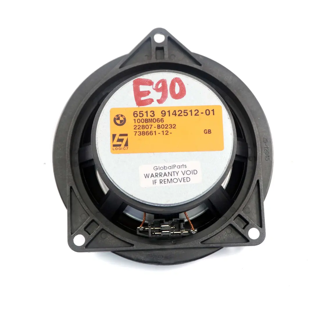 BMW E87 E90 E91 Avant Panneau Portieres Medium Haut-Parleur Hifi Logic7 L7 - SKU 9142512 - Numéro de pièce 9142512