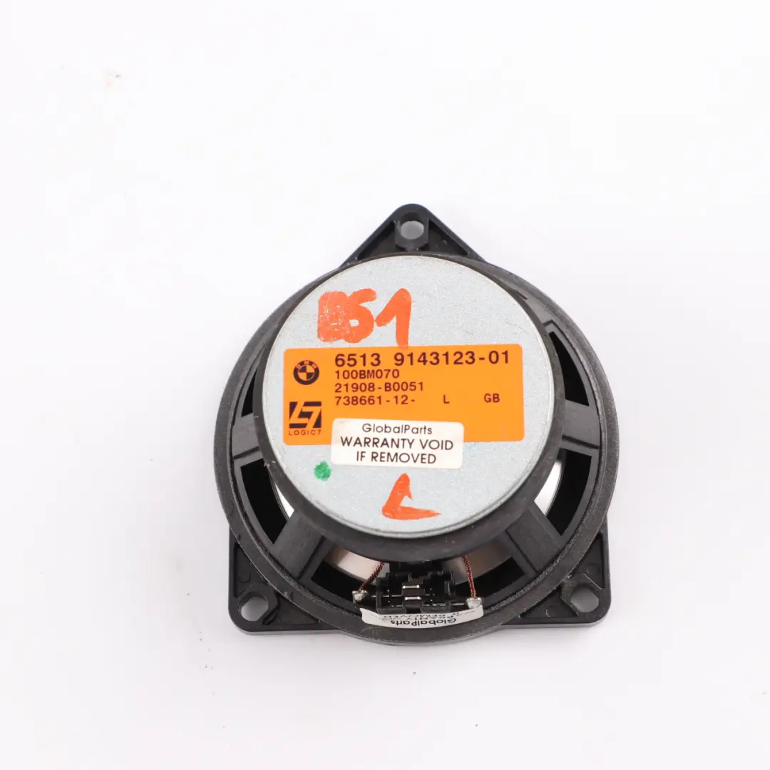 BMW E61 Headlining Loudspeaker TOP-HIFI LOGIC7 L7 Left N/S Speaker - SKU 9143123-1 - Part number 9143123