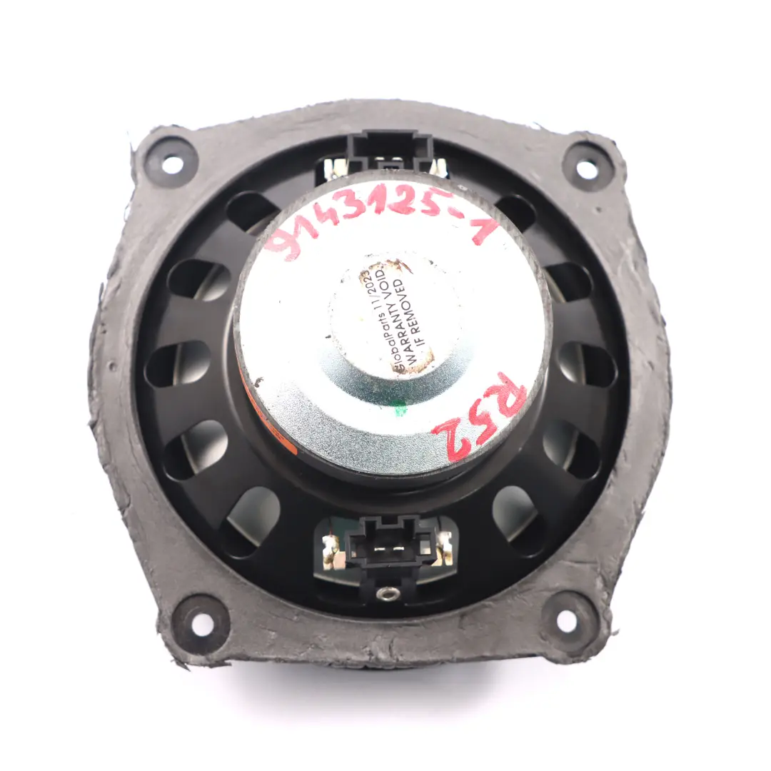 Loud Speaker Harman Kardon to Mini Cabrio R52 Convertible Cooper Rear with Part number 9143125 Mini Cabrio R52 Convertible Cooper Rear Loud Speaker Harman Kardon - SKU 9143125-1 - Part number 9143125