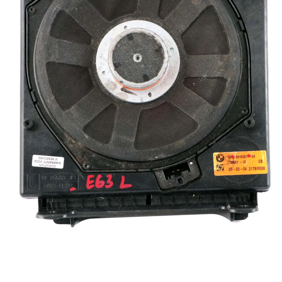 BMW E60 E61 Izquierda Central Bass Hifi-System Professional Logic 7 L7 - SKU 9143133 - Número de pieza 9143135