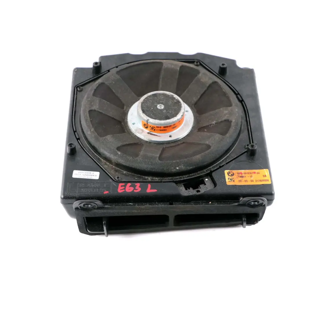 BMW E60 E61 Left N/S Central Bass Hifi-System Professional Logic 7 L7 - SKU 9143133 - Part number 9143135